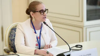 Выступление Рании Машлаб на МПА СНГ. 